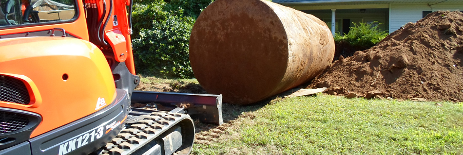 Large Oil Tank removed by Anderson